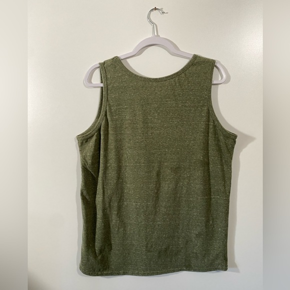 ๐ Goodfellow & Co Bro Tank Top Green with Sun Design Size Large - Picture 2 of 5
